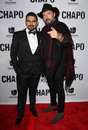 April 19, 2017 - Los Angeles, CA, United States - 19 April 2017 - Los Angeles, California - Alejandro Aguilar and Rodrigo Abed. UnivisionÃ¢â‚¬â ¢s Ã¢â‚¬â ¢El ChapoÃ¢â‚¬â ¢ Original Series Premiere Event held at The Landmark Theatre. Photo Credit: AdMedia Los Angeles United States - ZUMAa123 20170419_zaa_a123_009 Copyright: xAdmediax