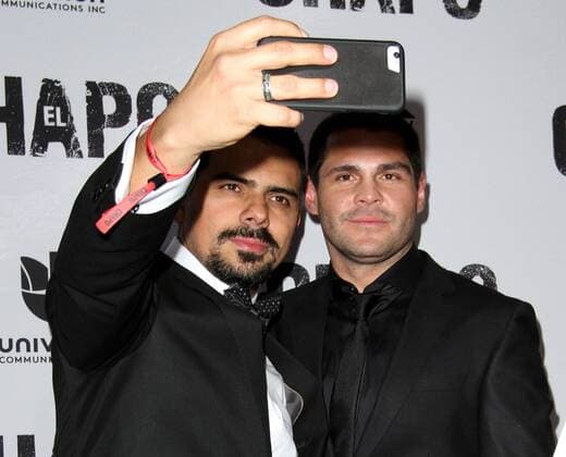 April 19, 2017 - Los Angeles, CA, United States - 19 April 2017 - Los Angeles, California - Alejandro Aguilar and Marco De La O. UnivisionÃ¢â‚¬â ¢s Ã¢â‚¬â ¢El ChapoÃ¢â‚¬â ¢ Original Series Premiere Event held at The Landmark Theatre. Photo Credit: AdMedia Los Angeles United States - ZUMAa123 20170419_zaa_a123_013 Copyright: xAdmediax