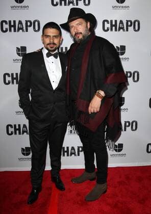 April 19, 2017 - Los Angeles, CA, United States - 19 April 2017 - Los Angeles, California - Alejandro Aguilar and Rodrigo Abed. UnivisionÃ¢â‚¬â ¢s Ã¢â‚¬â ¢El ChapoÃ¢â‚¬â ¢ Original Series Premiere Event held at The Landmark Theatre. Photo Credit: AdMedia Los Angeles United States - ZUMAa123 20170419_zaa_a123_014 Copyright: xAdmediax