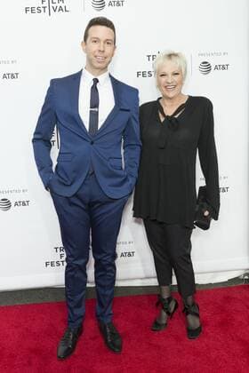 US: 2017 Tribeca film festival opening night Lorna Luft (R) attends movie Clive Davis: The Soundtrack Of Our Lives Premiere at Radio City Music Hall during Tribeca Film Festival opening night  LevxRadin