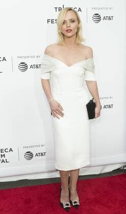 US: 2017 Tribeca film festival opening night Christina Ricci attends movie Clive Davis: The Soundtrack Of Our Lives Premiere at Radio City Music Hall during Tribeca Film Festival opening night  LevxRadin