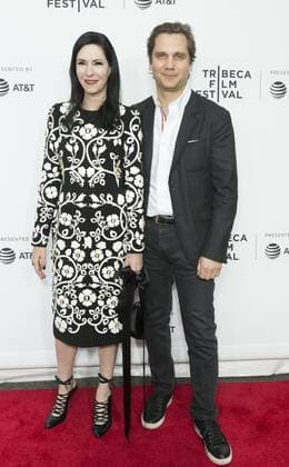 US: 2017 Tribeca film festival opening night Jill Kargman (L) wearing Dolce & Gabbana attends movie Clive Davis: The Soundtrack Of Our Lives Premiere at Radio City Music Hall during Tribeca Film Festival opening night  LevxRadin