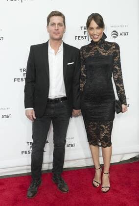 US: 2017 Tribeca film festival opening night Rob Thomas, Marison Thomas attend movie Clive Davis: The Soundtrack Of Our Lives Premiere at Radio City Music Hall during Tribeca Film Festival opening night  LevxRadin