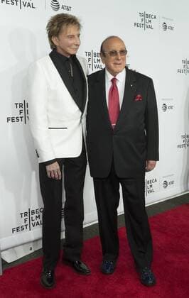US: 2017 Tribeca film festival opening night Barry Manilow, Clive Davis attend movie Clive Davis: The Soundtrack Of Our Lives Premiere at Radio City Music Hall during Tribeca Film Festival opening night  LevxRadin