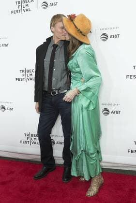 US: 2017 Tribeca film festival opening night Carly Simon (R) attends movie Clive Davis: The Soundtrack Of Our Lives Premiere at Radio City Music Hall during Tribeca Film Festival opening night  LevxRadin