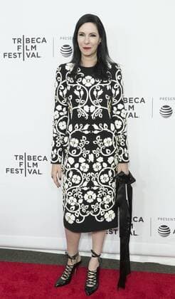 US: 2017 Tribeca film festival opening night Jill Kargman wearing Dolce & Gabbana attends movie Clive Davis: The Soundtrack Of Our Lives Premiere at Radio City Music Hall during Tribeca Film Festival opening night  LevxRadin