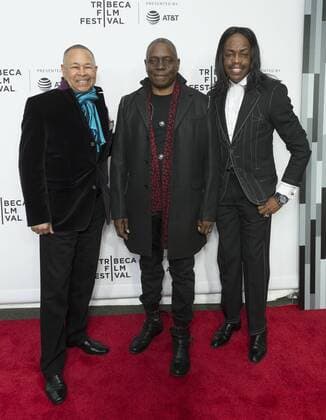 US: 2017 Tribeca film festival opening night Earth, Wind & Fire attend movie Clive Davis: The Soundtrack Of Our Lives Premiere at Radio City Music Hall during Tribeca Film Festival opening night  LevxRadin