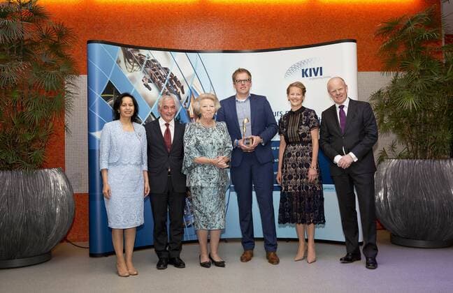 19-04-2017 Delft Princess Beatrix and Pirncess Mabel during the presentation of the 3rd Prince Friso engineering award at the TU Delft.  Copyright: xppe werfx