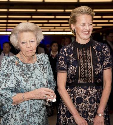 19-04-2017 Delft Princess Beatrix and Pirncess Mabel during the presentation of the 3rd Prince Friso engineering award at the TU Delft.  Copyright: xppe werfx