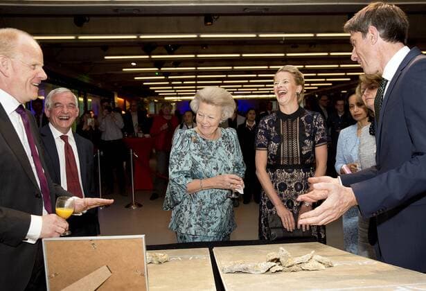 19-04-2017 Delft Princess Beatrix and Pirncess Mabel during the presentation of the 3rd Prince Friso engineering award at the TU Delft.  Copyright: xppe werfx