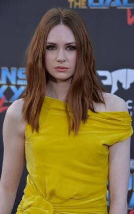 Cast member Karen Gillan attends the premiere of the sci-fi motion picture Guardians of the Galaxy Vol. 2 at the Dolby Theatre in the Hollywood section of Los Angeles on April 19, 2017. Storyline: Set to the backdrop of Awesome Mixtape 2, Guardians continues the team s adventures as they unravel the mystery of Peter Quill s true parentage.  LAP2017041932 JIMxRUYMEN