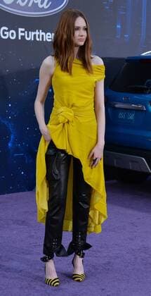 Cast member Karen Gillan attends the premiere of the sci-fi motion picture Guardians of the Galaxy Vol. 2 at the Dolby Theatre in the Hollywood section of Los Angeles on April 19, 2017. Storyline: Set to the backdrop of Awesome Mixtape 2, Guardians continues the team s adventures as they unravel the mystery of Peter Quill s true parentage.  LAP2017041933 JIMxRUYMEN