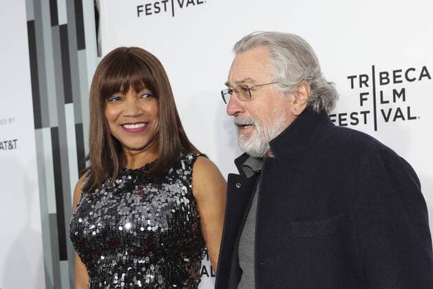 (170420) -- NEW YORK, April 20, 2017 -- Actor Robert De Niro and his wife Grace Hightower attend the opening night of the 2017 Tribeca Film Festival and the world premiere of Clive Davis: The Soundtrack of Our Lives in New York, the United States, April 19, 2017. The 16th annual Tribeca Film Festival opened here Wednesday night, bringing a trove of films, TV events, virtual reality installations and music pieces to New York. ) (djj) U.S.-NEW YORK-TRIBECA FILM FESTIVAL-OPEN WangxYing 