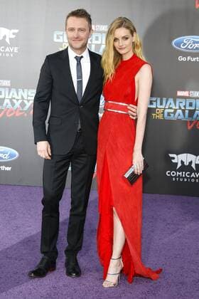 Chris Hardwick und Lydia Hearst bei der Guardians Of The Galaxy Vol. 2 Film Premiere am 19.04.2017 in Hollywood, Los Angeles Guardians Of The Galaxy Vol. 2 Filmpremiere in Hollywood, Los Angeles, 2017 