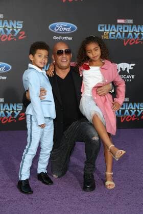 217093 AdMedia Starface 2017-04-19 Los Angeles Etats-Unis Premiere du film Guardians Of The Galaxy Vol.2 . 19 April 2017 - Hollywood, California - Vin Diesel, Hania Riley Sinclair, Vincent Sinclair. Premiere Of Disney And Marvel s Guardians Of The Galaxy Vol. 2 held at Dolby Theatre. Photo Credit: PMA AdMedia  Copyright: xAdMediax STAR_217093_017