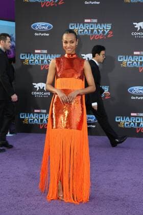 217093 AdMedia Starface 2017-04-19 Los Angeles Etats-Unis Premiere du film Guardians Of The Galaxy Vol.2 . 19 April 2017 - Hollywood, California - Zoe Saldana. Premiere Of Disney And Marvel s Guardians Of The Galaxy Vol. 2 held at Dolby Theatre. Photo Credit: PMA AdMedia  Copyright: xAdMediax STAR_217093_052
