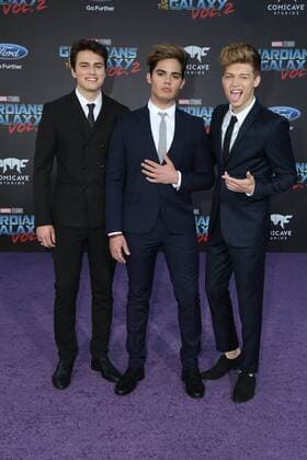April 19, 2017 - 19 April 2017 - Hollywood, California - Forever in Your Mind, Emery Kelly, Ricky Garcia, Liam Attridge. Premiere Of Disney And Marvel s Guardians Of The Galaxy Vol. 2 held at Dolby Theatre. Photo Credit: PMA AdMedia - ZUMAa123 20170419_zaa_a123_339 Copyright: xPma Admediax