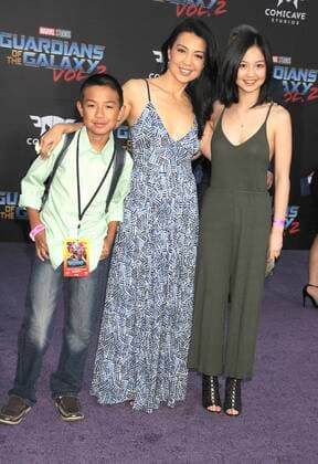 April 19, 2017 - Los Angeles, California, United States - April 19th 2017 - Los Angeles California USA - Actress MING NA WEN, family at the Guardians of the Galaxy Vol 2 Premiere held at the El Capitan Theate, Hollywood, Los Angeles Los Angeles United States - ZUMAf05_ 20170419_zaf_f05_086 Copyright: xPaulxFentonx