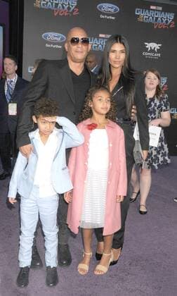 April 19, 2017 - Los Angeles, California, United States - April 19th 2017 - Los Angeles California USA - Actor VIN DIESEL, family at the Guardians of the Galaxy Vol 2 Premiere held at the El Capitan Theate, Hollywood, Los Angeles Los Angeles United States - ZUMAf05_ 20170419_zaf_f05_111 Copyright: xPaulxFentonx