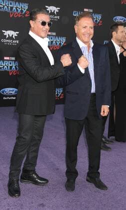 April 19, 2017 - Los Angeles, California, United States - April 19th 2017 - Los Angeles California USA - Actor SYLVESTER STALLONE, Musician FRANK STALLONE at the Guardians of the Galaxy Vol 2 Premiere held at the El Capitan Theate, Hollywood, Los Angeles Los Angeles United States - ZUMAf05_ 20170419_zaf_f05_113 Copyright: xPaulxFentonx