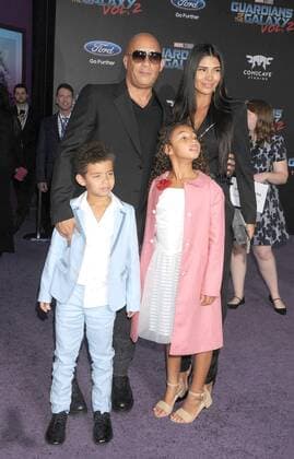 April 19, 2017 - Los Angeles, California, United States - April 19th 2017 - Los Angeles California USA - Actor VIN DIESEL, family at the Guardians of the Galaxy Vol 2 Premiere held at the El Capitan Theate, Hollywood, Los Angeles Los Angeles United States - ZUMAf05_ 20170419_zaf_f05_114 Copyright: xPaulxFentonx