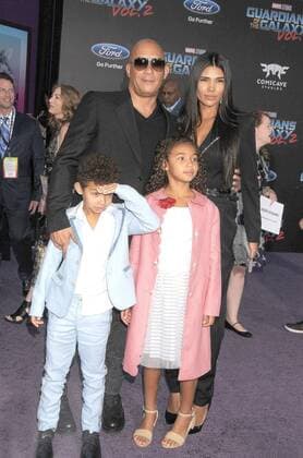 April 19, 2017 - Los Angeles, California, United States - April 19th 2017 - Los Angeles California USA - Actor VIN DIESEL, family at the Guardians of the Galaxy Vol 2 Premiere held at the El Capitan Theate, Hollywood, Los Angeles Los Angeles United States - ZUMAf05_ 20170419_zaf_f05_115 Copyright: xPaulxFentonx