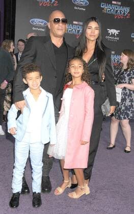 April 19, 2017 - Los Angeles, California, United States - April 19th 2017 - Los Angeles California USA - Actor VIN DIESEL, family at the Guardians of the Galaxy Vol 2 Premiere held at the El Capitan Theate, Hollywood, Los Angeles Los Angeles United States - ZUMAf05_ 20170419_zaf_f05_117 Copyright: xPaulxFentonx