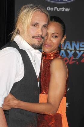 April 19, 2017 - Los Angeles, California, United States - April 19th 2017 - Los Angeles California USA - Actress ZOE SALDANA, MARCO PEREGO at the Guardians of the Galaxy Vol 2 Premiere held at the El Capitan Theate, Hollywood, Los Angeles Los Angeles United States - ZUMAf05_ 20170419_zaf_f05_119 Copyright: xPaulxFentonx