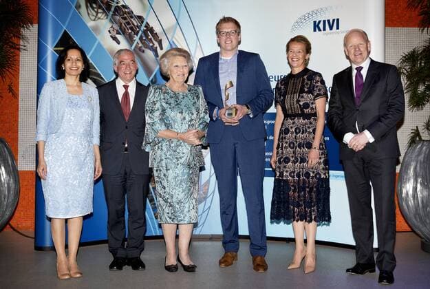 The Netherlands, Delft. Princess Beatrix and Princess Mabel are present at the third Prince Friso Engineer Award. Photo: Guus Schoonewille Hollandse Hoogte  65305112
