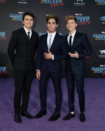 LOS ANGELES - APR 19: Emery Kelly, Liam Attridge, Ricky Garcia, Forever in Your Mind at the Guardians of the Galaxy Vol. 2 Los Angeles Premiere at the Dolby Theater on April 19, 2017 in Los Angeles, CA  Copyright: xHPAx xIPAx xHutchinsxPhotox
