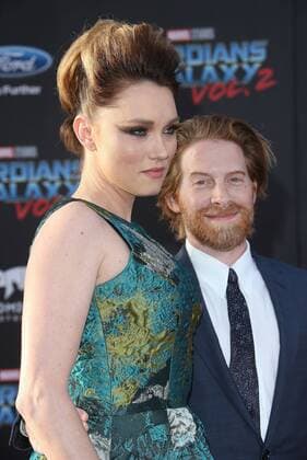 April 19, 2017 - Hollywood, CA, United States - 19 April 2017 - Hollywood, California - Clare Grant, Seth Green. Premiere Of Disney And Marvel s Guardians Of The Galaxy Vol. 2 held at the Dolby Theatre. Photo Credit: AdMedia Hollywood United States - ZUMAa123 20170419_zaa_a123_381 Copyright: xAdmediax