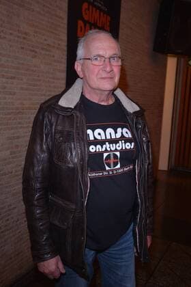 Eduard Meyer (Toningenieur Hansa Studios fuer David Bowie und Iggy Pop) Ankunft Iggy POPs Birthday Bash zum Konzert Kinofilm GIMME DANGER im KIno International in Berlin am 20.04.2017