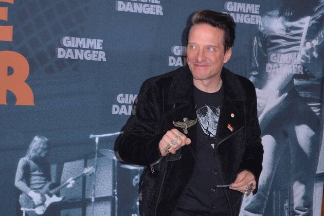 Bela B., buergerlich Dirk Albert Felsenheimer Ankunft Iggy POPs Birthday Bash zum Konzert Kinofilm GIMME DANGER im KIno International in Berlin am 20.04.2017