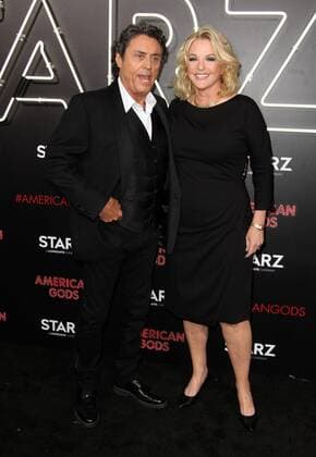 April 20, 2017 - Los Angeles, CA, United States - 20 April 2017 - Los Angeles, California - Ian McShane and wife Gwen Humble. American Gods Los Angeles Premiere held at The Cinerama Dome Theatre. Photo Credit: AdMedia Los Angeles United States - ZUMAa123 20170420_zaa_a123_018 Copyright: xAdmediax