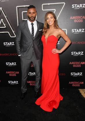 April 20, 2017 - Los Angeles, CA, United States - 20 April 2017 - Los Angeles, California - Ricky Whittle and Guest. American Gods Los Angeles Premiere held at The Cinerama Dome Theatre. Photo Credit: AdMedia Los Angeles United States - ZUMAa123 20170420_zaa_a123_056 Copyright: xAdmediax