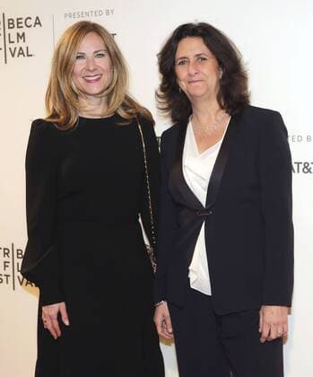 April 20, 2017 - New York, New York, U.S - Gigi Pritzker(R) and guest attends the Genius Premiere during the 2017 Tribeca Film Festival at BMCC Tribeca PAC on Thursday April 20, 2017 in New York City. New York U.S. - ZUMAp124 20170420_zaa_p124_028 Copyright: xElisaxAndreax