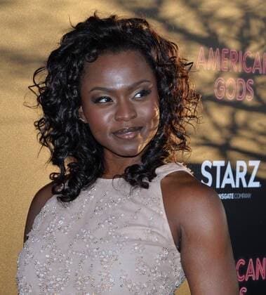 Cast member Yetide Badaki attends the premiers of Starz s new television series American Gods at the ArcLight Cinema Dome in the Hollywood section of Los Angeles on April 20, 2017. Storyline: A recently released ex-convict named Shadow meets a mysterious man who calls himself Wednesday and who knows more than he first seems to about Shadow s life and past.  LAP2017042015 JIMxRUYMEN