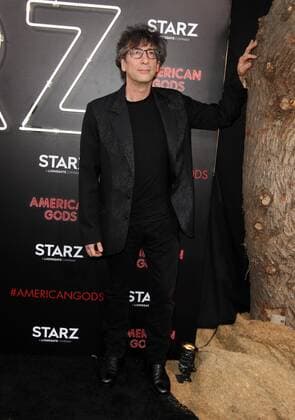April 20, 2017 - Los Angeles, CA, United States - 20 April 2017 - Los Angeles, California - Author of American Gods, Neil Gaiman. American Gods Los Angeles Premiere held at The Cinerama Dome Theatre. Photo Credit: AdMedia Los Angeles United States - ZUMAa123 20170420_zaa_a123_133 Copyright: xAdmediax