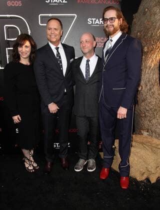 April 20, 2017 - Los Angeles, CA, United States - 20 April 2017 - Los Angeles, California - Michael Green and Bryan Fuller, Executive Producers, Showrunner. American Gods Los Angeles Premiere held at The Cinerama Dome Theatre. Photo Credit: AdMedia Los Angeles United States - ZUMAa123 20170420_zaa_a123_138 Copyright: xAdmediax