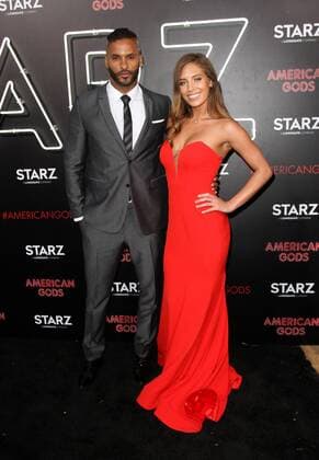 April 20, 2017 - Los Angeles, CA, United States - 20 April 2017 - Los Angeles, California - Ricky Whittle and Guest. American Gods Los Angeles Premiere held at The Cinerama Dome Theatre. Photo Credit: AdMedia Los Angeles United States - ZUMAa123 20170420_zaa_a123_139 Copyright: xAdmediax