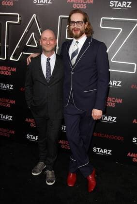 April 20, 2017 - Los Angeles, CA, United States - 20 April 2017 - Los Angeles, California - Michael Green and Bryan Fuller, Executive Producers, Showrunner. American Gods Los Angeles Premiere held at The Cinerama Dome Theatre. Photo Credit: AdMedia Los Angeles United States - ZUMAa123 20170420_zaa_a123_154 Copyright: xAdmediax