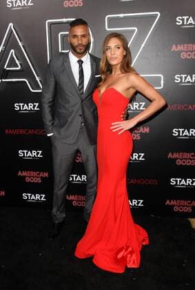 April 20, 2017 - Los Angeles, CA, United States - 20 April 2017 - Los Angeles, California - Ricky Whittle and Guest. American Gods Los Angeles Premiere held at The Cinerama Dome Theatre. Photo Credit: AdMedia Los Angeles United States - ZUMAa123 20170420_zaa_a123_162 Copyright: xAdmediax