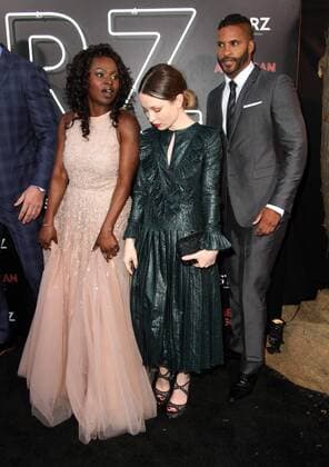 April 20, 2017 - Los Angeles, CA, United States - 20 April 2017 - Los Angeles, California - Yetide Badaki, Emily Browning and Ricky Whittle. American Gods Los Angeles Premiere held at The Cinerama Dome Theatre. Photo Credit: AdMedia Los Angeles United States - ZUMAa123 20170420_zaa_a123_164 Copyright: xAdmediax