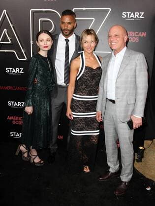 April 20, 2017 - Los Angeles, CA, United States - 20 April 2017 - Los Angeles, California - Emily Browning, Ricky Whittle , Tina Trahan and Chris Albrecht. American Gods Los Angeles Premiere held at The Cinerama Dome Theatre. Photo Credit: AdMedia Los Angeles United States - ZUMAa123 20170420_zaa_a123_220 Copyright: xAdmediax