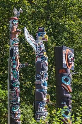 Totem Poles at Brockton Point in Stanley Park. Copyright: xAlanxNovelli LOOPxIMAGESx ANI22316WT26