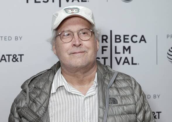 Chevy Chase arrives on the red carpet at the Dog Years Premiere during 2017 Tribeca Film Festival at Cinepolis Chelsea on April 22, 2017 in New York City.  NYP20170422127 JOHNxANGELILLO