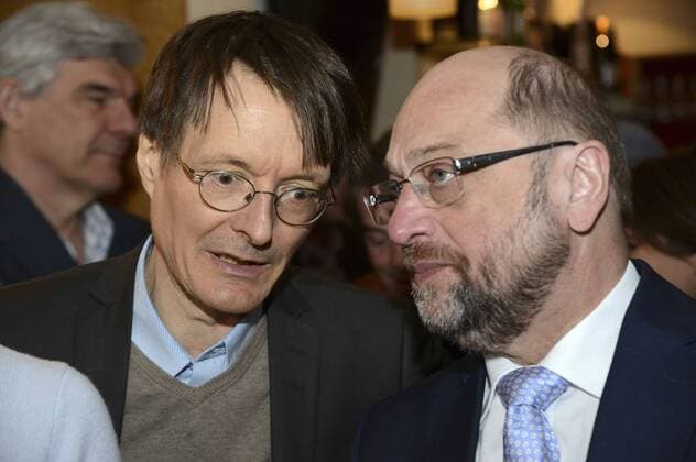 Karl Lauterbach und Martin Schulz beim Konzert gegen Rechts im Stadtgarten. Köln, 23.04.2017 Foto:xJ.xKrickx xFuturexImage