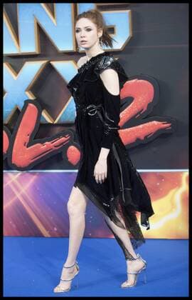 . 24 04 2017. London, United Kingdom. Karen Gillan arriving at the Guardians of the Galaxy Vol 2 premiere in London.  xStephenxLockx xi-Imagesx IIM-14958-0034