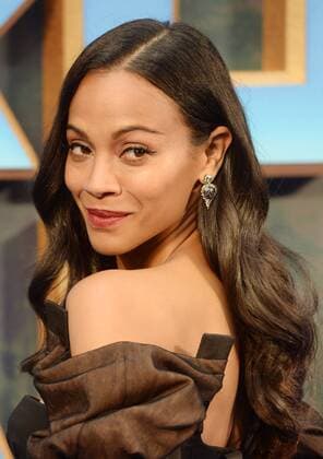 American actress Zoe Saldana attends the premiere of Guardians Of The Galaxy Vol.2 at Eventim Apollo in London on April 24, 2017.  LON20170424123 RUNExHELLESTAD