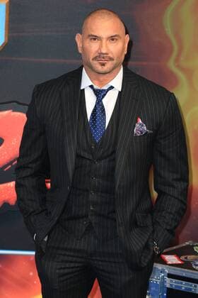 American actor and former professional wrestler Dave Bautista attends the Guardians Of The Galaxy Vol. 2 - European Gala Premiere at the Eventim Apollo in London. APRIL 24th 2017  MISx17831